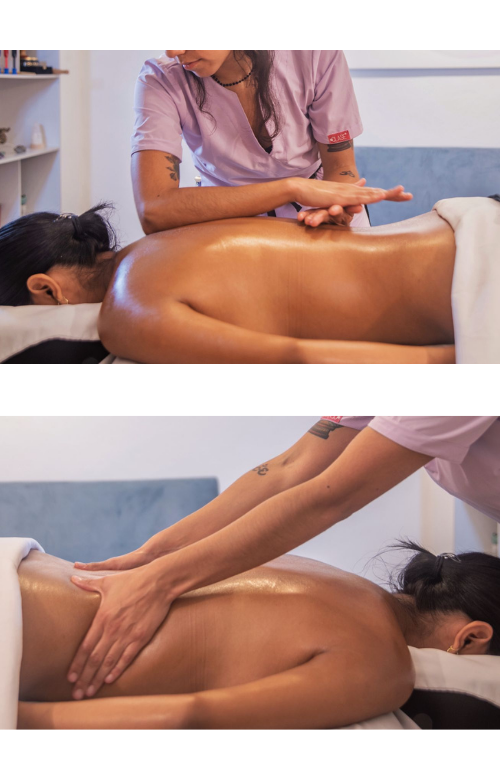 collage masaje tejido profundo